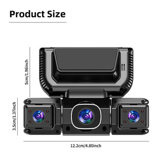 Sakerplus® 4 Channel Dash Cam Front Rear