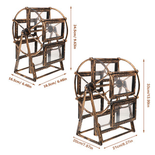 Sakerplus® Retro Vintage Rotating Ferris Wheel Frame