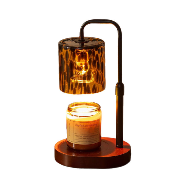 Sakerplus® Dimmable Leopard-Print Aromatherapy Candle Warmer Lamp
