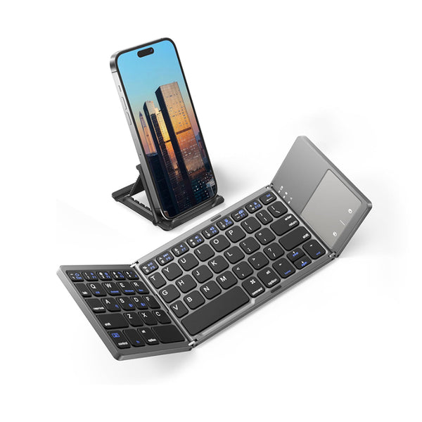 Teclado inalámbrico Bluetooth Saker con panel táctil