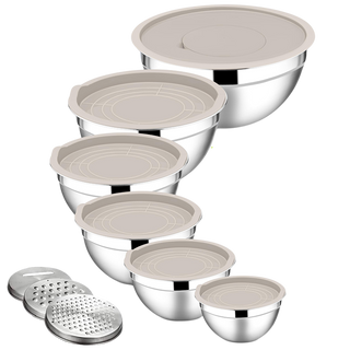Sakerplus Stainless Steel Mixing Bowls Set