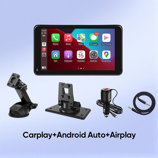 Estéreo portátil con pantalla táctil inalámbrico Sakerplus® CarPlay