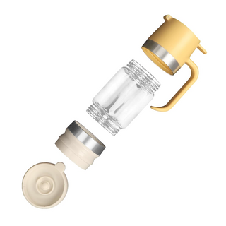 Sakerplus® Glass Honey Syrup Dispenser Jar