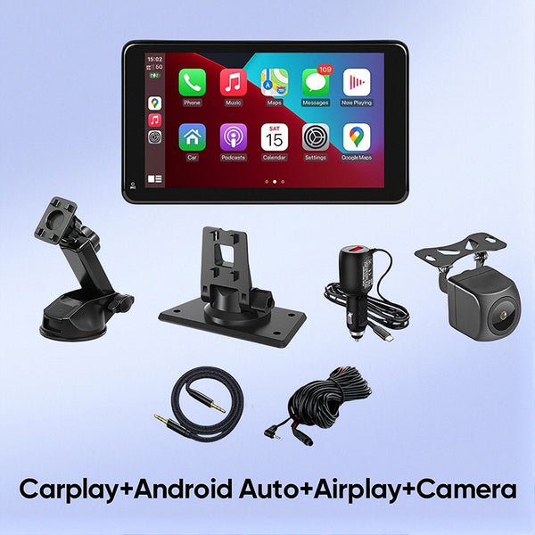 Estéreo portátil con pantalla táctil inalámbrico Sakerplus® CarPlay