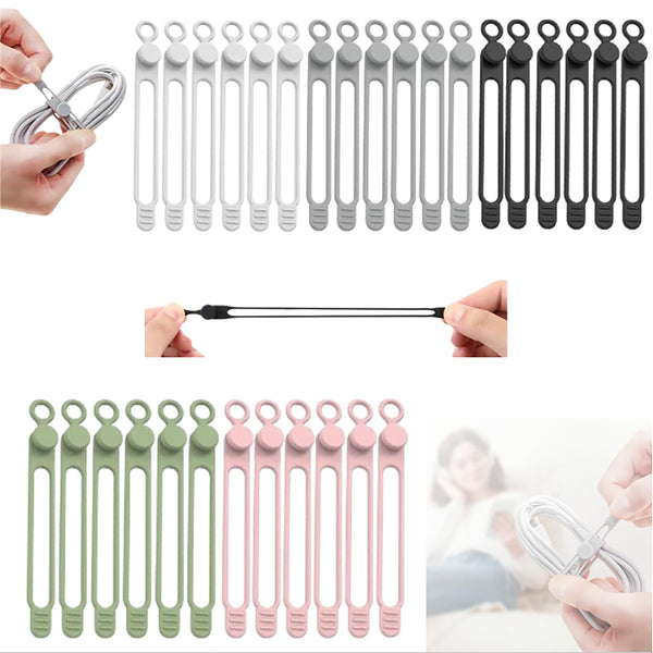 Organizador de cables de silicona Sakerplus®