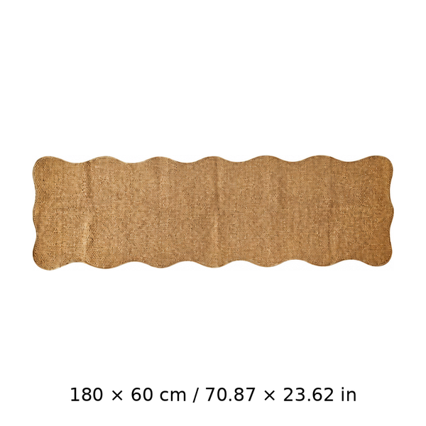 Sakerplus® Wavy Pineapple Circle Sisal Runner Rug