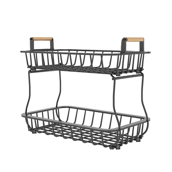 Sakerplus® 2-Tier Metal Wire Fruit Storage Basket
