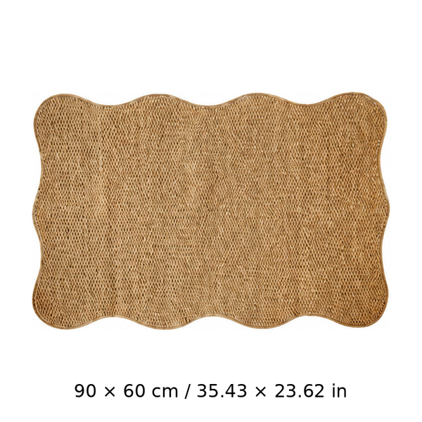 Sakerplus® Wavy Pineapple Circle Sisal Runner Rug