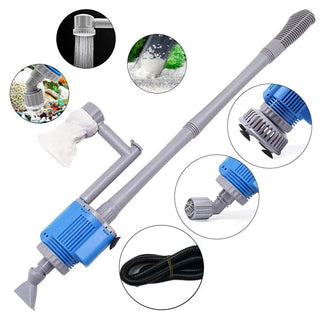 Sakerplus Electric Aquarium Gravel Cleaner with Filter
