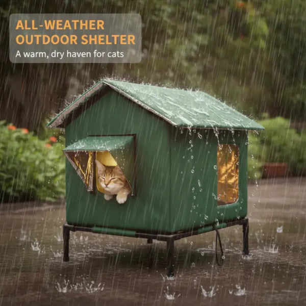 Sakerplus® Insulated Waterproof Outdoor Feral Cat House