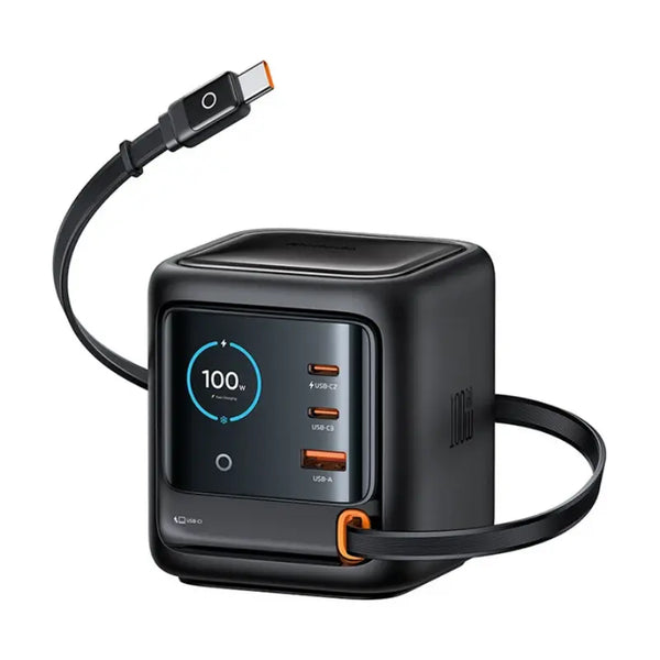 Sakerplus® 100W Retractable Cable Charging Station