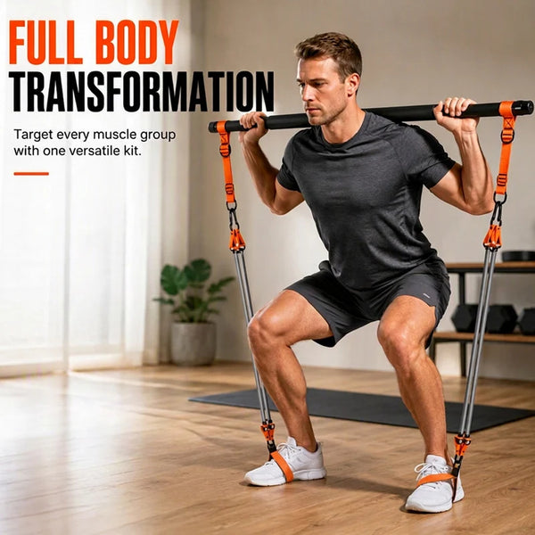 Sakerplus® Portable Pilates Resistance Bar Set