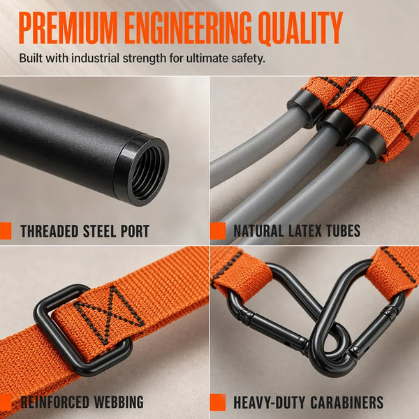 Sakerplus® Portable Pilates Resistance Bar Set