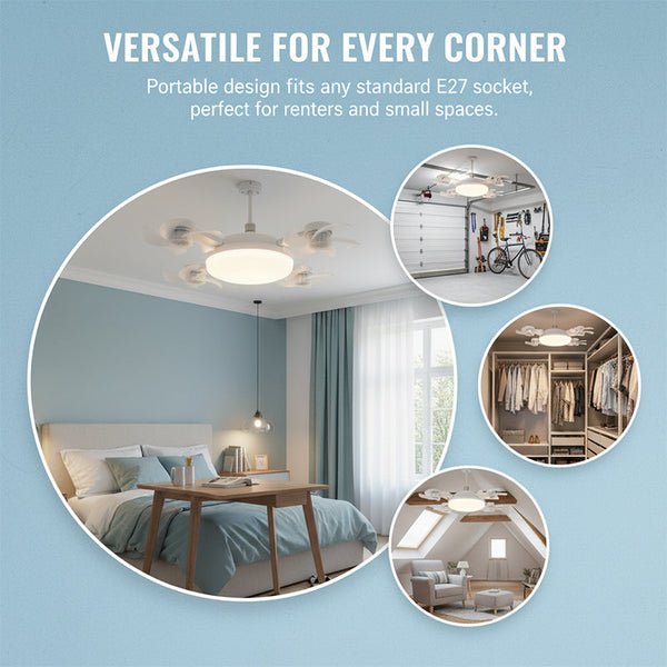Sakerplus® Remote Control Ceiling Fan Light Bulb