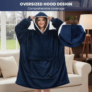 Sakerplus® Oversized Wearable Heated Blanket Hoodie